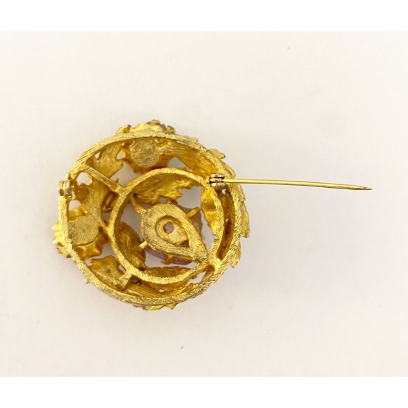 Vintage Brooch with Stones - Picture 2 of 5
